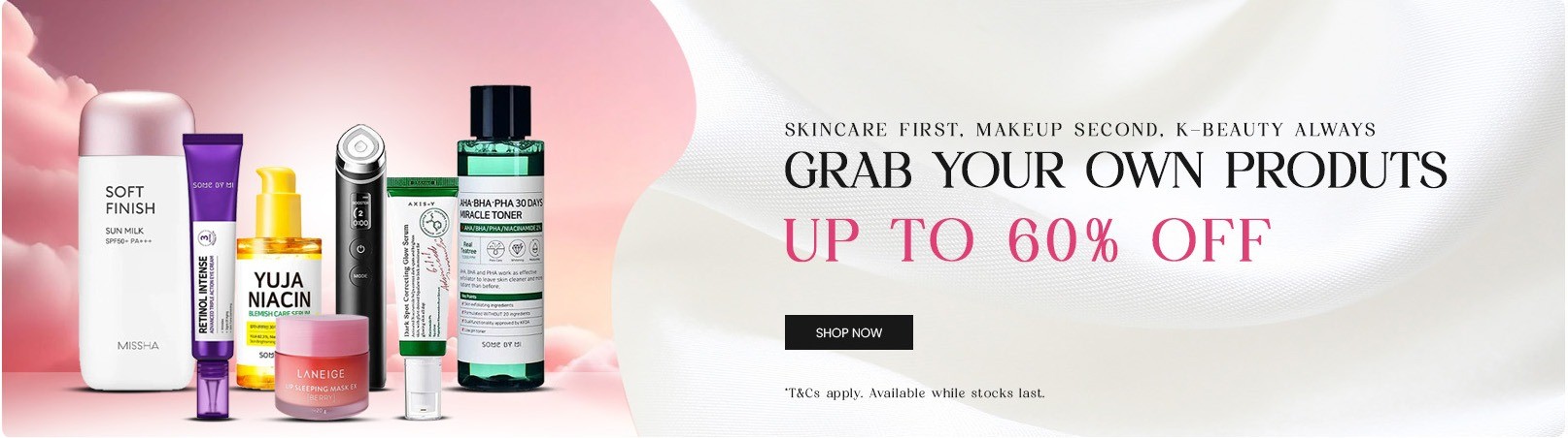 Skincare Sale | Up to 60% off on favourite brands