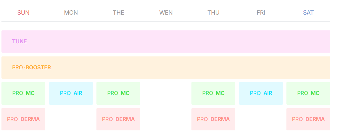 Medicube Age-R Booster Pro skincare device recommended schedule for maximum care