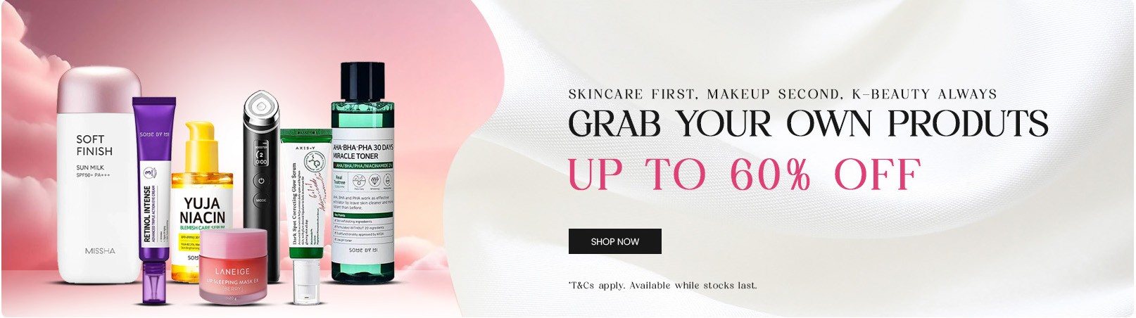 Skincare Sale | Up to 60% off on favourite brands